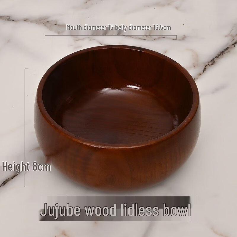 

ZISIZ Винтажный салатник из древесины зизифуса