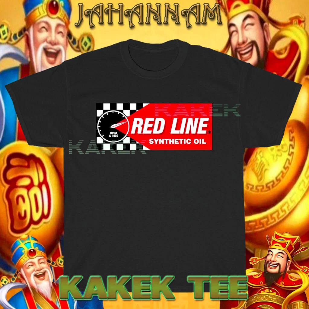 New Red Line Synthetic Oil Logo Funny T shirt USA Size S to 5XL L