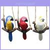 Figurine Perroquet Suspendu Créative Décor Miniature en Résine pour Jardin Balcon Maison et Cadeau