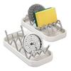 1-10Sets Multi Purpose Soap Holder with Drainage Bathroom Countertop Soap Dish Kitchen Sponge Scourer Storage Rack Tray