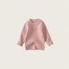 Jednobarevný kulatý výstřih dětského svetru pro chlapce a dívky - Silný, teplý, podzim/zima