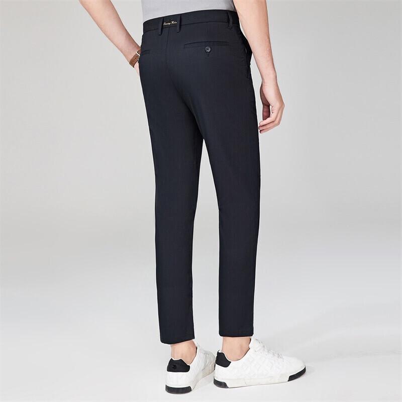 Dancing with Wolves Men's Modal-Lyocell Blend Cropped Casual Pants