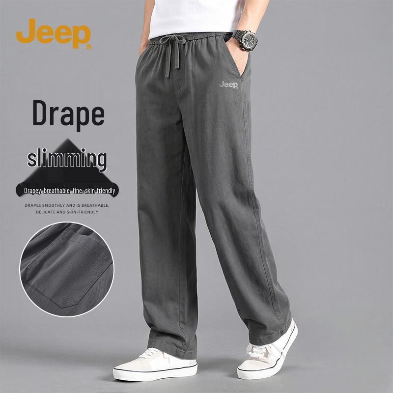 

JEEP Men s Summer Loose Straight-Leg Casual Pants L