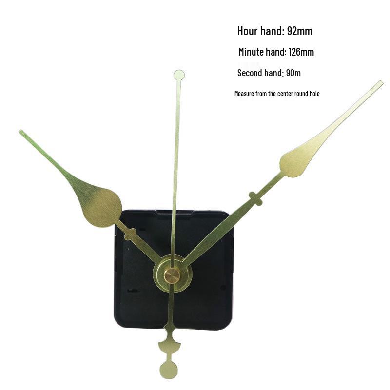 Silent Quartz Clock Movement with Cross-Stitch Metal Hands for Decorative Wall Clocks