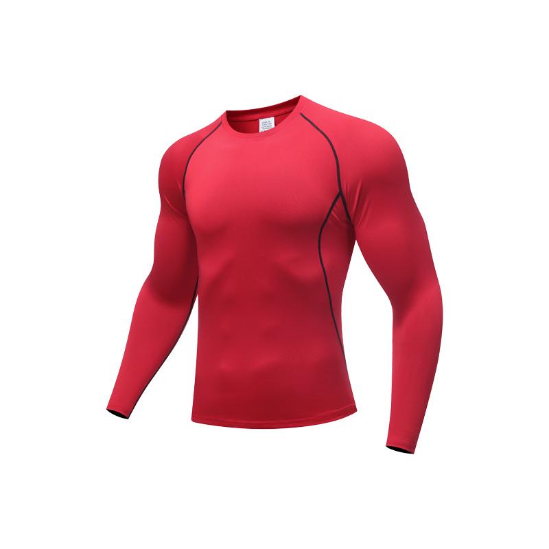 Men's Quick-Dry Compression T-Shirt: Breathable, High Elasticity for Running, Basketball, and Fitness.