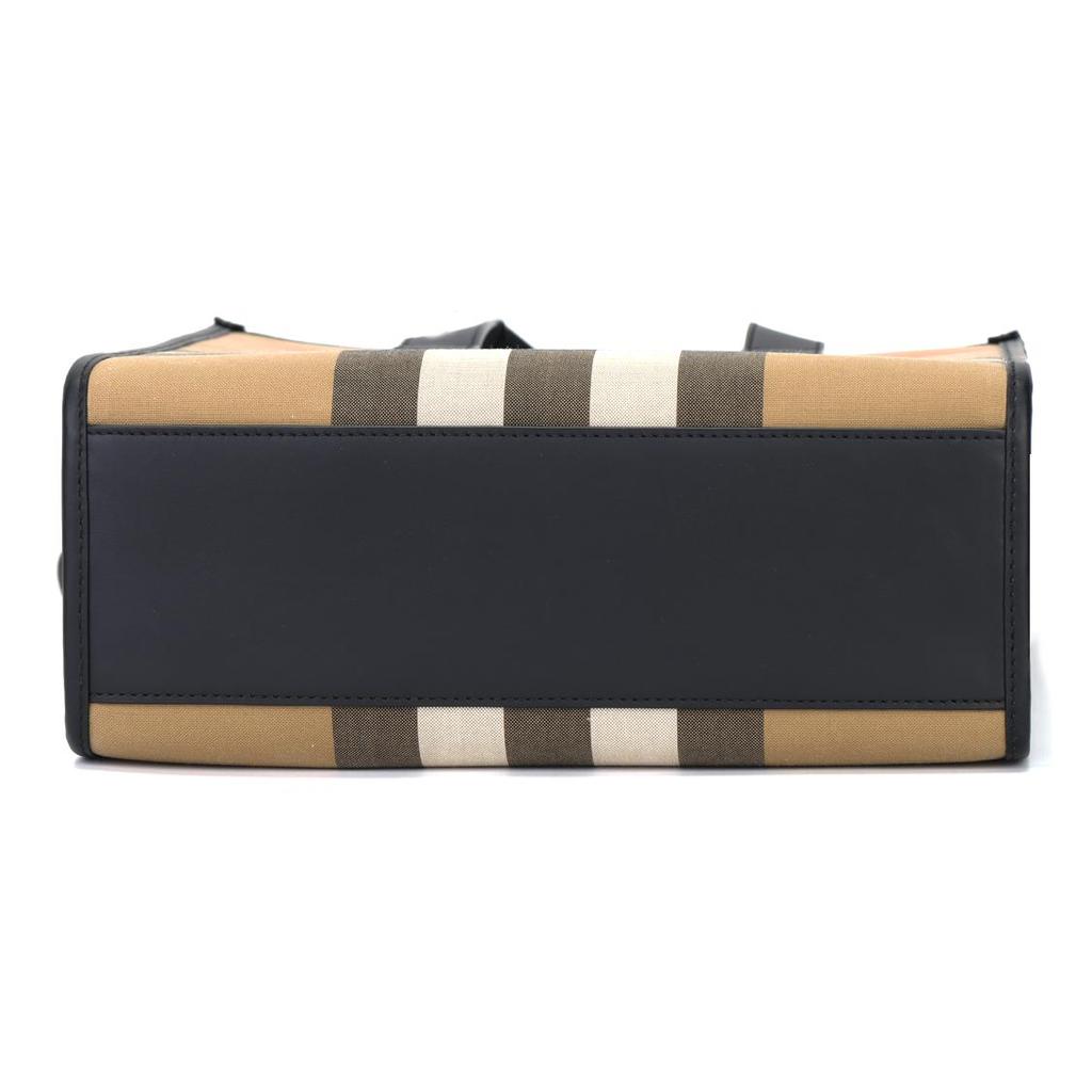 Burberry House Check Design Snap Closure Canvas Shoulder Tote Bag Unisex Couple's Style
