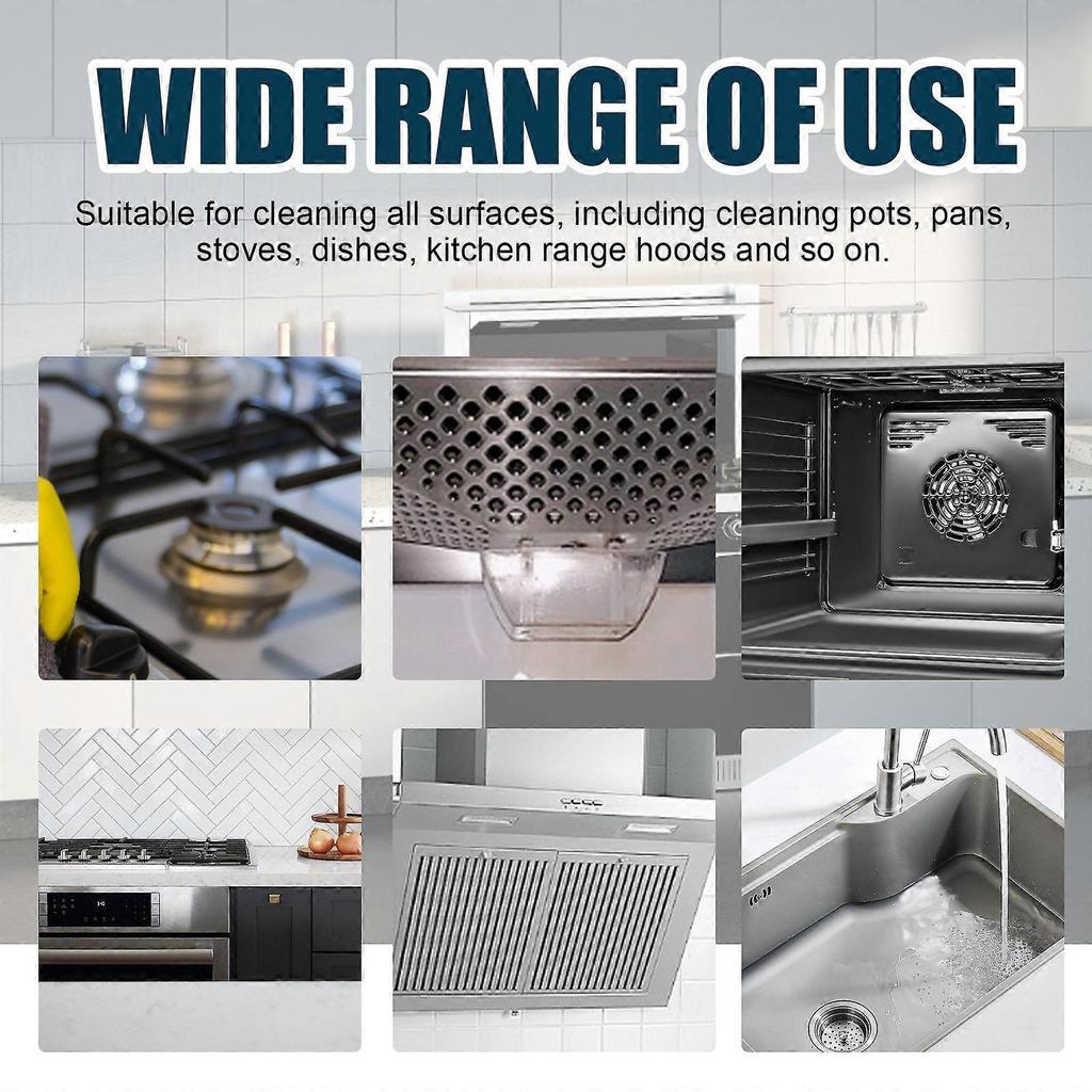 Kitchen Grime Cleaner, Kitchen Stove Hood To Remove Oil And Dirt To Remove Stains Multi-Purpose Cleaner