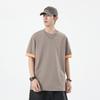 Kunhai Pengyun Men's Color Block Summer Heavyweight Neutral T-Shirt