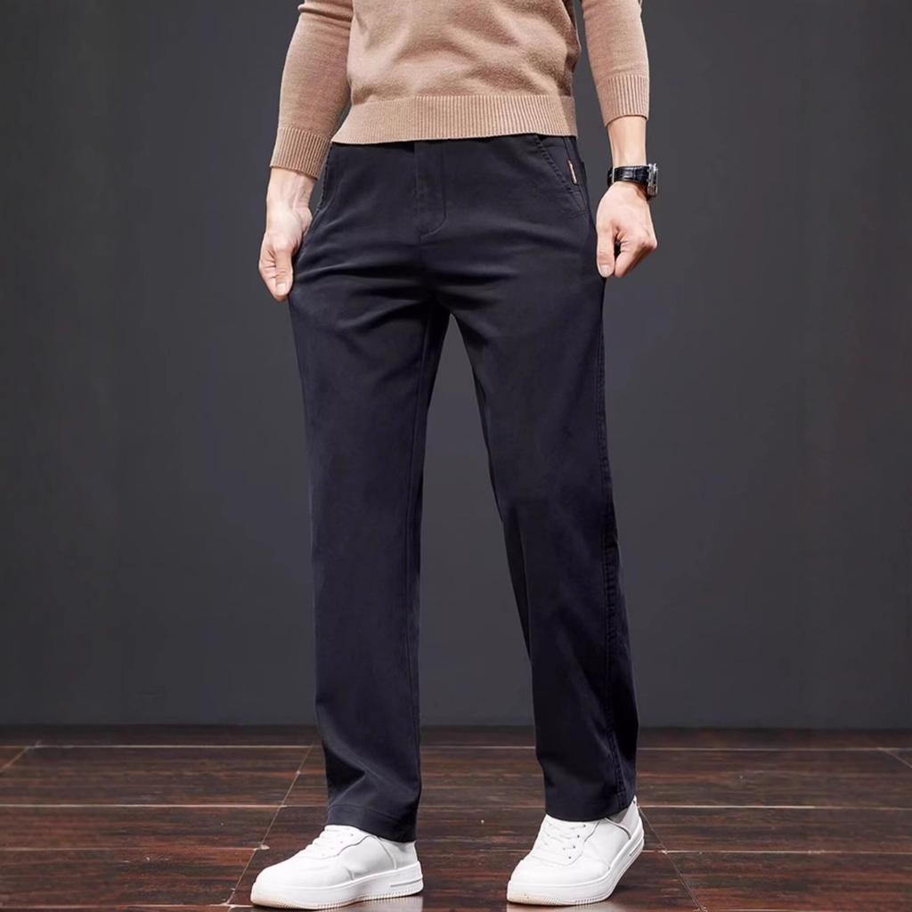 New straight casual pants men's autumn versatile light ripe Nanshu casual pants slim-fitting long pants