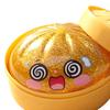 Jouet à presser Pain Vapeur Réaliste Doux à Remontée Lente Jouet Fidget pour Soulager le Stress Portable Mignon Décor de Bureau pour la Maison le Bureau Cadeaux de Fête