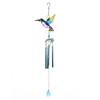 2pcs Wind Chimes Hummingbird Dragonfly Hanging Pendant With Aluminum Tubes For Garden Patio Yard