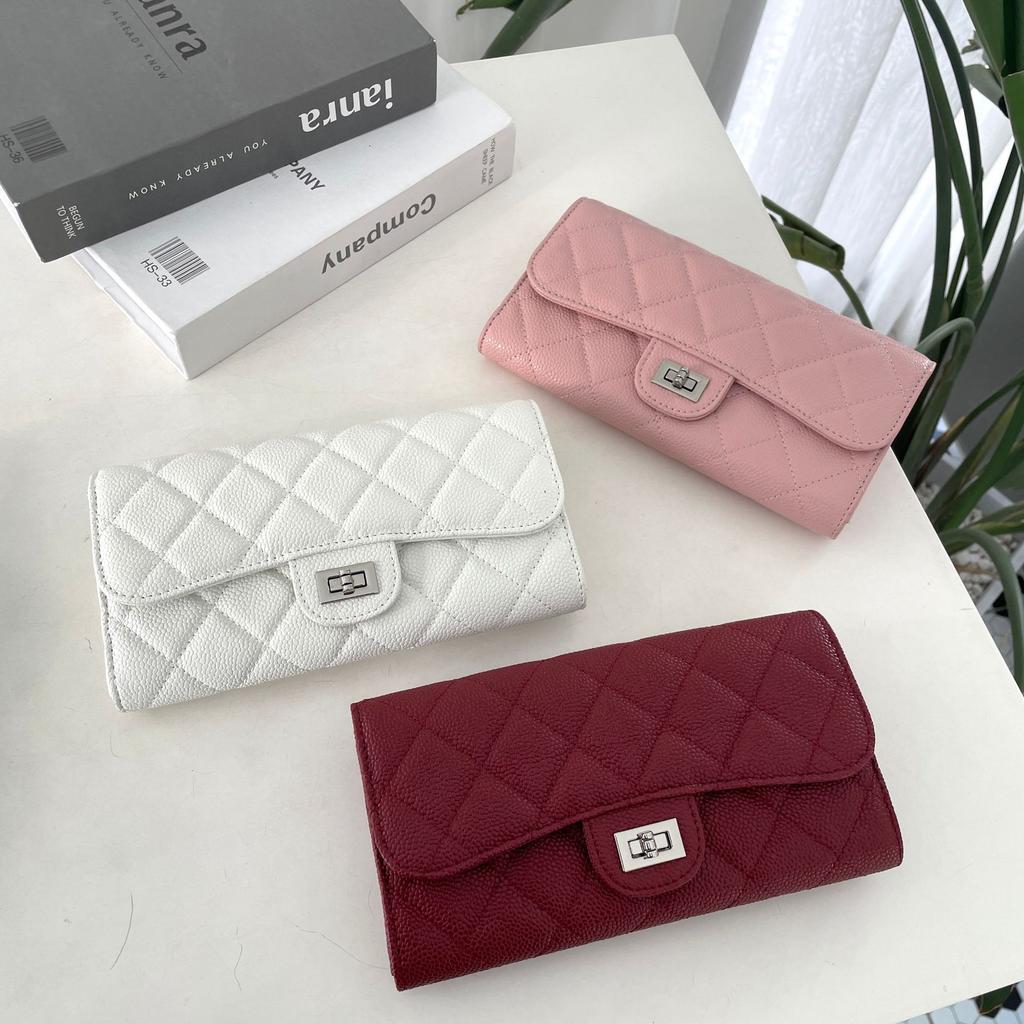 Xiaoxiangfeng Versatile Mini Square Bag Caviar Premium Black Mobile Phone Bag One Shoulder Crossbody Rhombus Chain Bag