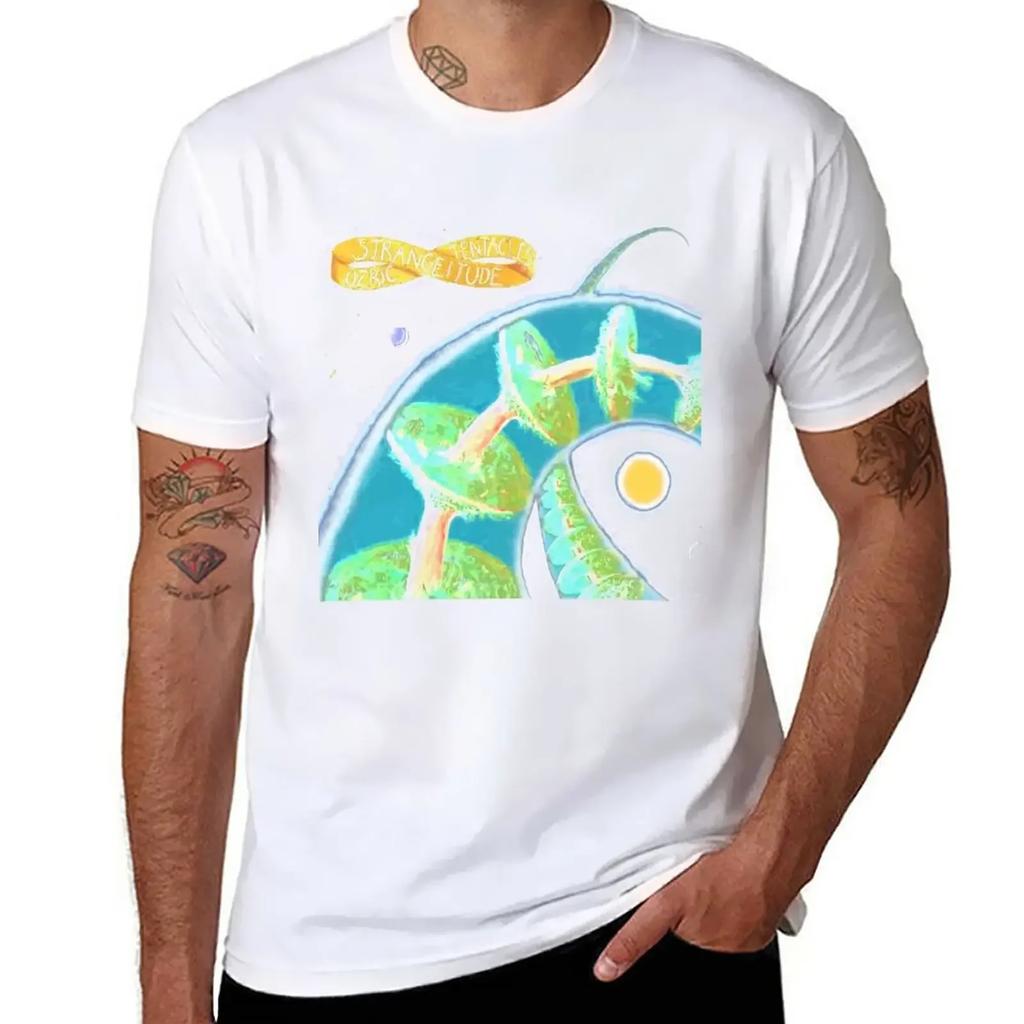 Ozric Tentacles - Strangeitude T-Shirt Korean Fashion Anime Clothes Funnys Mens Graphic T-shirts