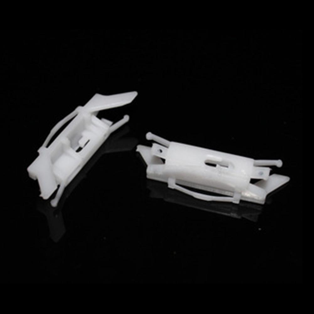 10pcs Car Roof Weather Strip Moulding Drip Rail Clips For Honda Civic 2003-2007  And Accord Roof Running Water Clips R16 White