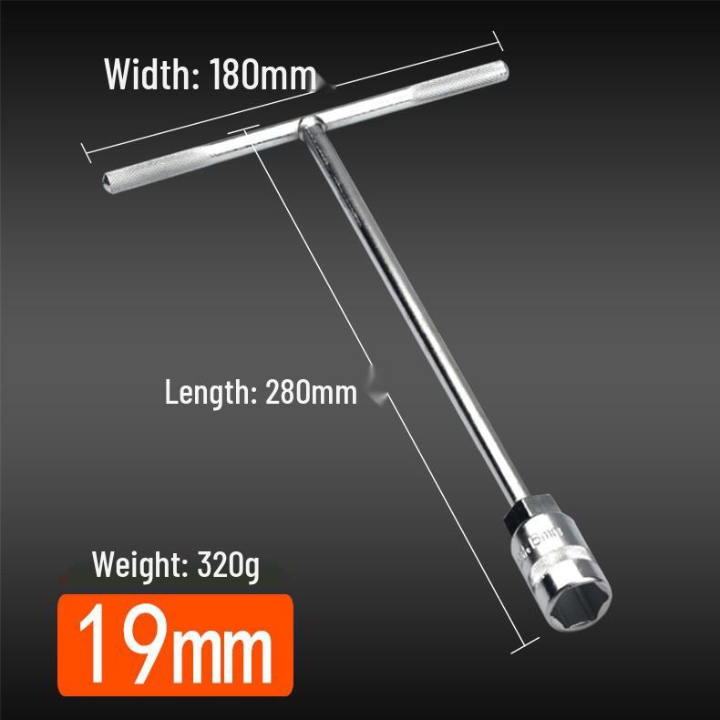 Motorcycle T-Handle Hex Socket Wrench, 6/7/8/10/14/17mm