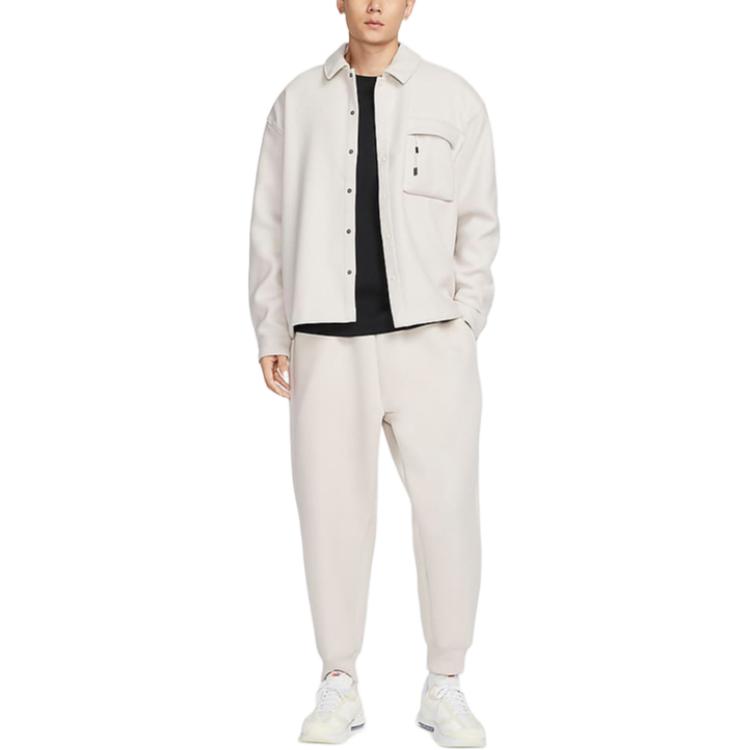 Nike Jackets Men's Ecru Lapel Moderate Other HF0133-104