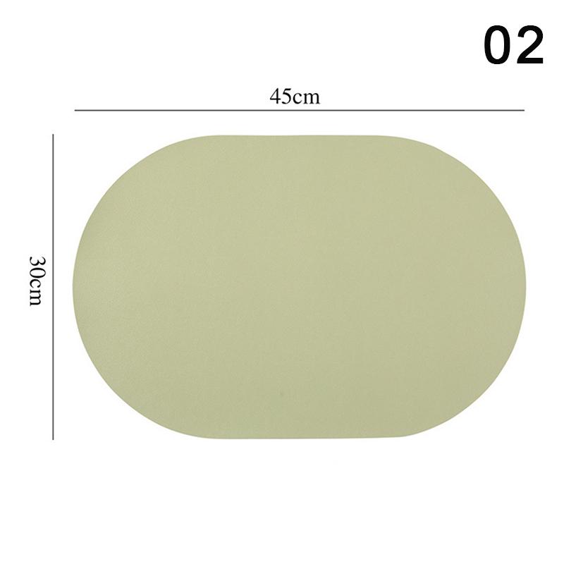 

Кожаный коврик под приборы овальный маслостойкий коврик для стола домашний обеденный кухонный стол подставка под приборы дизайн обеденный водонепроницаемый термостойкий домашний декор