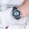 Seiko 5 Demon Slayer Collaboration Inosuke Hashibira Stainless Steel Watch Automatic Mechanical Movement Leather Strap Unisex watches blue SRPJ26K1