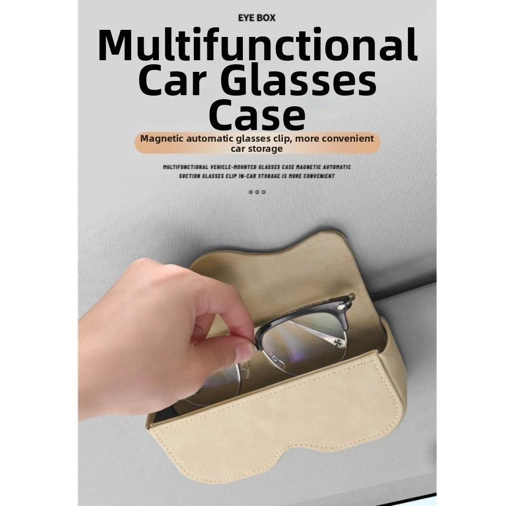 Anti-Scratch Car Eyeglasses Case Scratch Resistant Eyeglasses Holder Driving Accessory