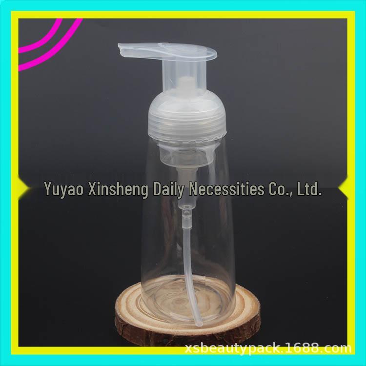 300ml Transparent Foaming Bottle for Hand Soap, Shampoo, and Cosmetics Set of 10 Funnels (Plastic)
