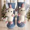 Long Stocking Stuffers Socks Household Anti-Skid Floor Slipper Sock Chunky Knit Thermal Thicken Warm Animal Socks for Christmas