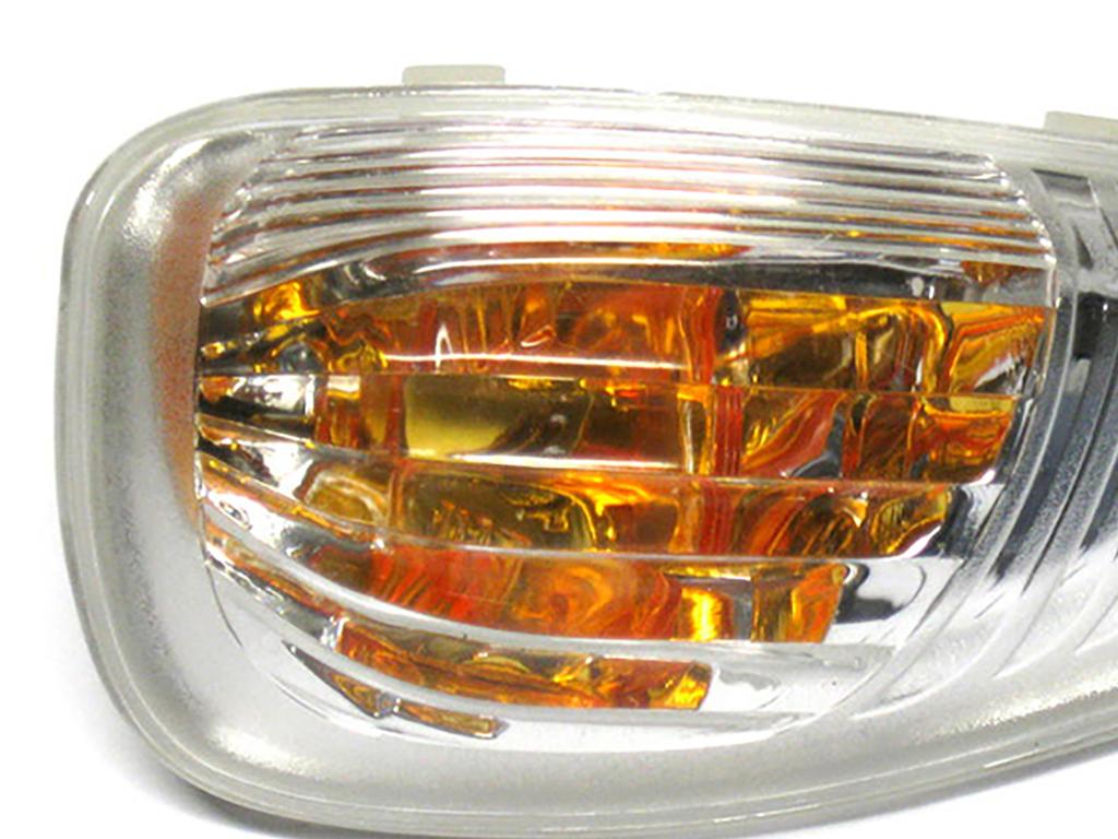 Renault Master 2010- GELBER Blinker mit WEISSER Birne im Spiegel, links + rechts, 2 Stück, SET