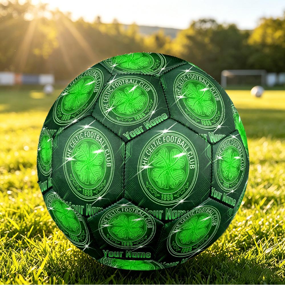 Personalized Size 5 Football Celtic FC Pattern Outdoor Game Sports Ball Gift