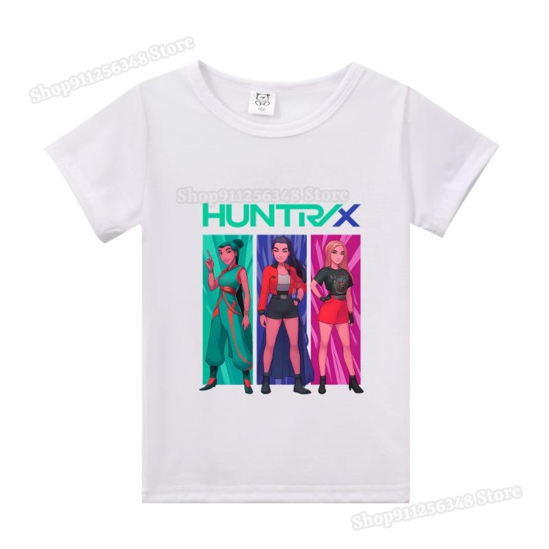 Barneklær Tegneserie Anime K-Pop Demonjegere Trykk T-skjorte Rumi Zoey Mira Topper Huntrix Saja Gutter Derpy Tiger Barneklær