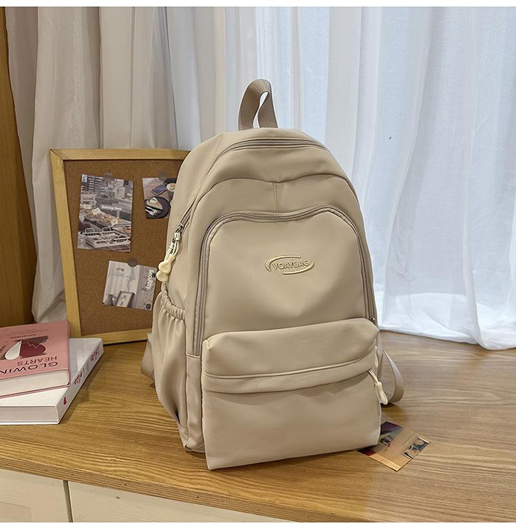 College Large Capacity School Bag Niche Design Casual Versatile Backpack Lightweight Waterproof Burden Reduction Backpack