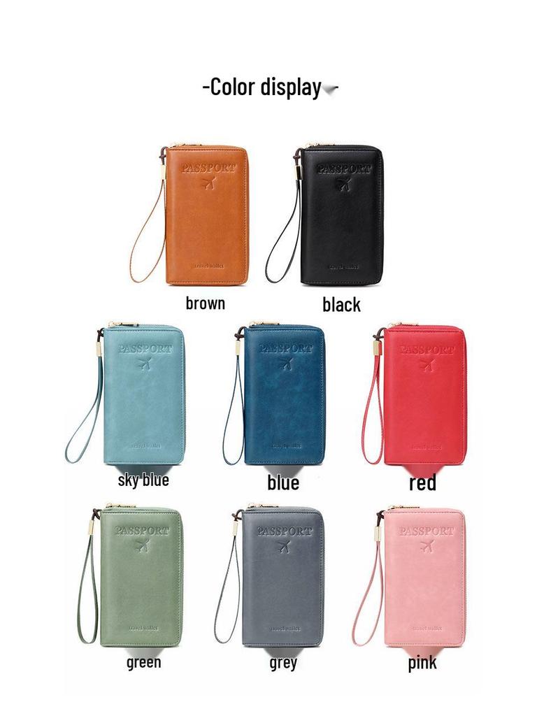 2024 Diebstahlsichere RFID Reisepass- und Dokumentenorganisator Geldbörse