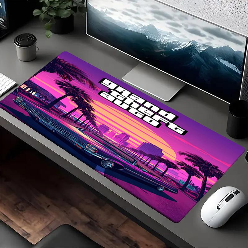 GTA 6 Thema Mauspads, Rutschfeste Gummiunterlage, Multifunktionale Büro- & Heimdekoration, Perfekt zur Personalisierung des Arbeitsplatzes.