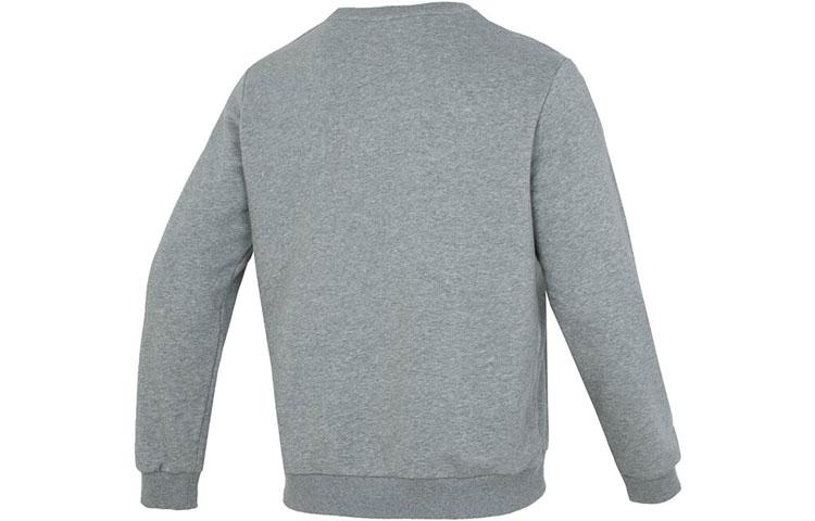 PUMA Sweatshirts Men's Gray Crew Neck Moderate Regular 683375-03