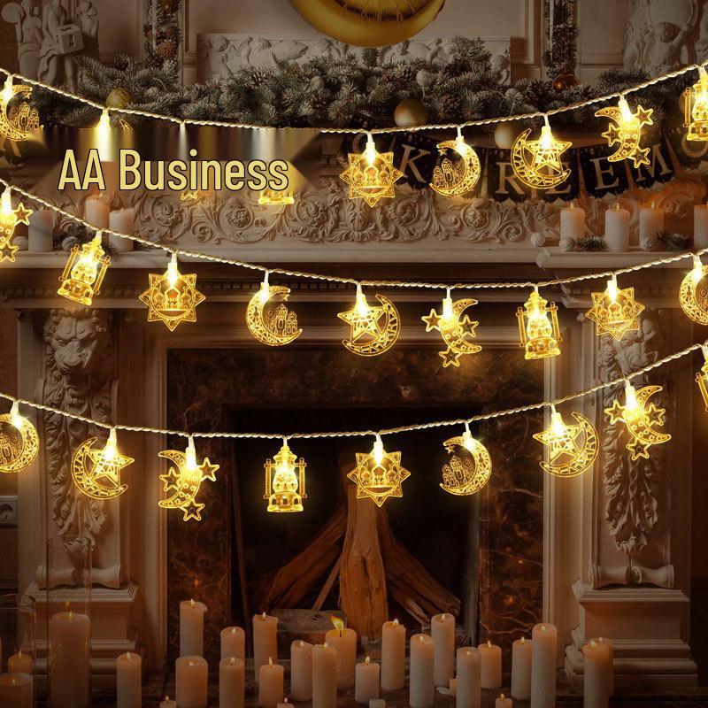 

Moon & Star LED Decorative Lights for Festivals & Birthdays 1.5m 10 Lights Battery Box