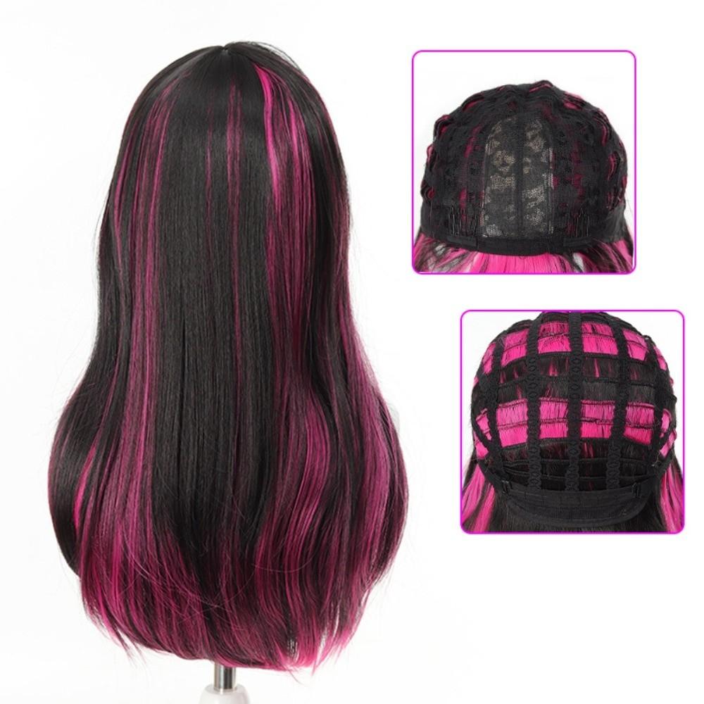 Highlights Long Straight Hair Natural Cosplay Lolita Wigs Cosplay Party