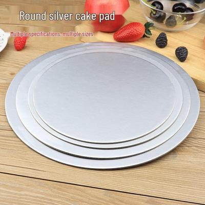WS Thick Round Silver Cake Boards