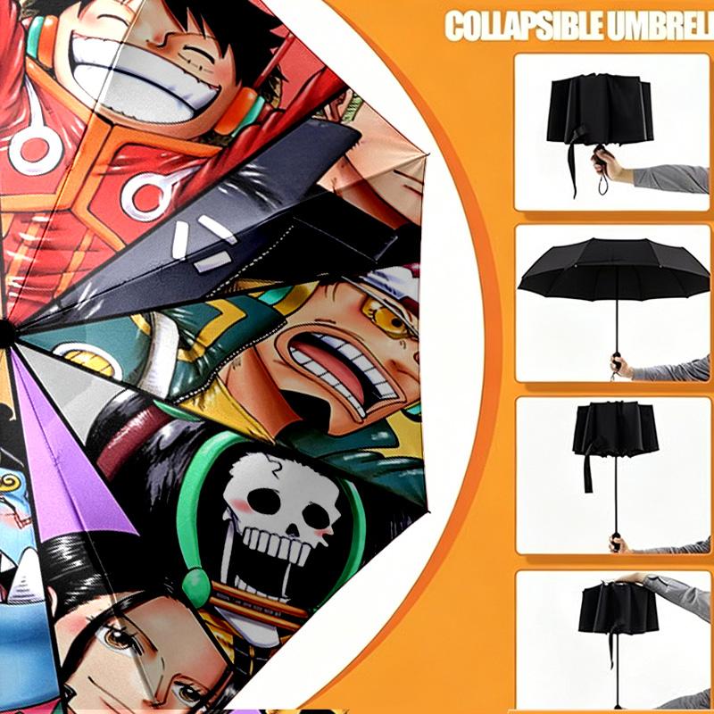 One Piece Print Umbrella Automatic Opening/ Closing - Portable Foldable Design - Daily use for Travel/Outdoor - Gift for Birthday