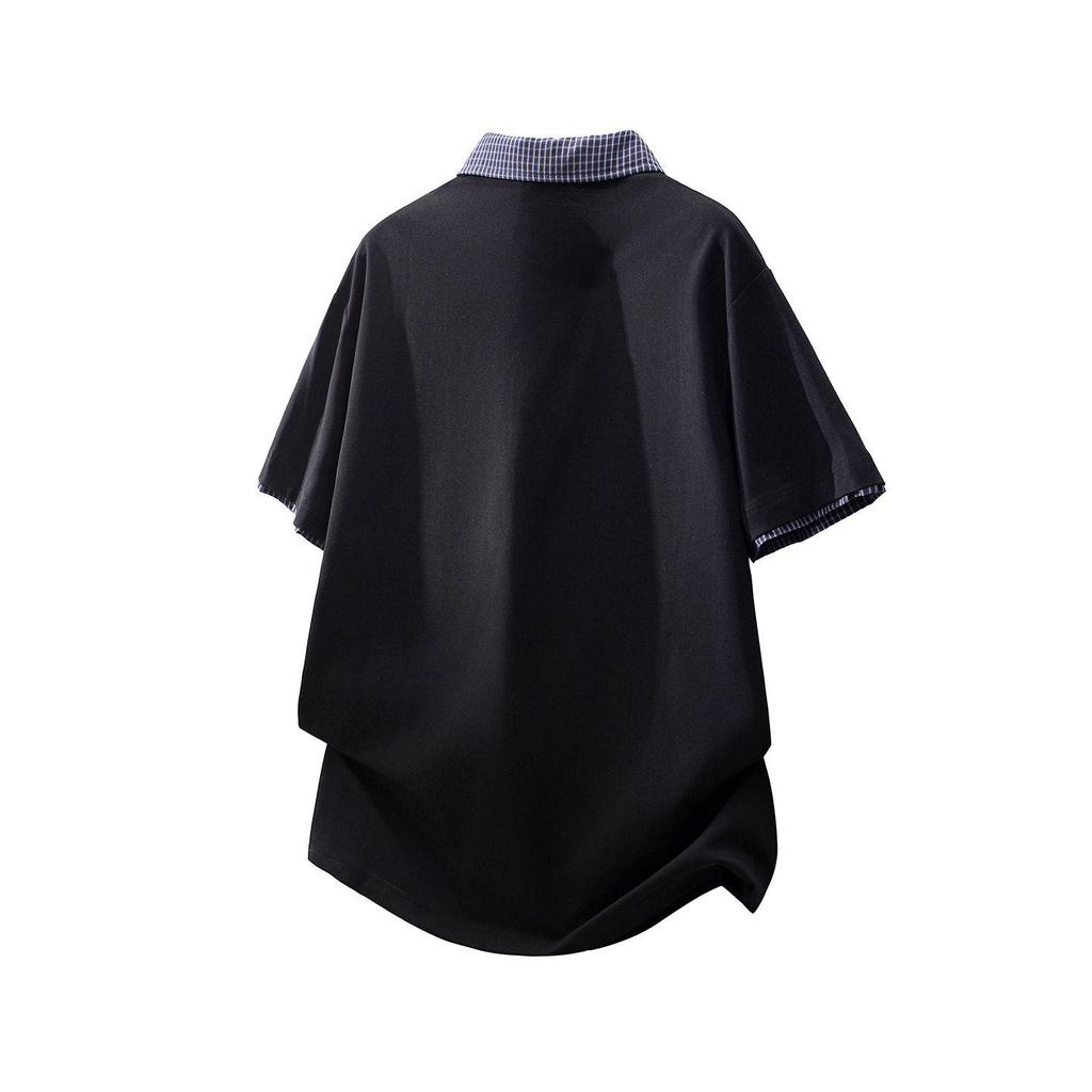 Trendy Summer 2026 Japanese-Style Loose Fit Polo T-Shirt for Men
