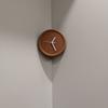 BEPAN Decorative Clock No Punching Inner and Outer Corners Living Room Simple Silent Wall Clock Sense of Technology Art Decoration