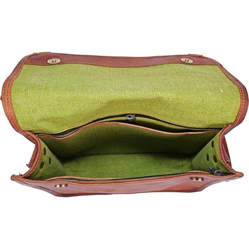 Bag Men's Vintage Brown Leather Messenger Top Selling Laptop Satchel Shoulder