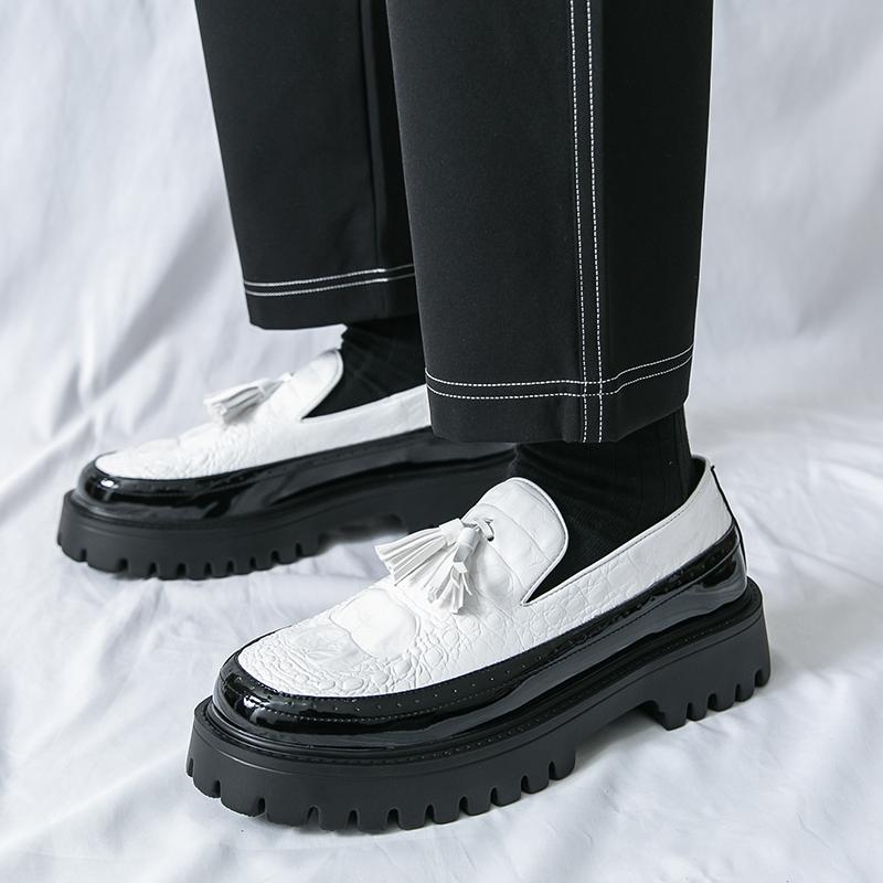 New Luxury Designer Men's Tassels Loafter Height Increasing Casual Shoes Male Walking Sneakers Tenis Masculino Zapatos Hombre