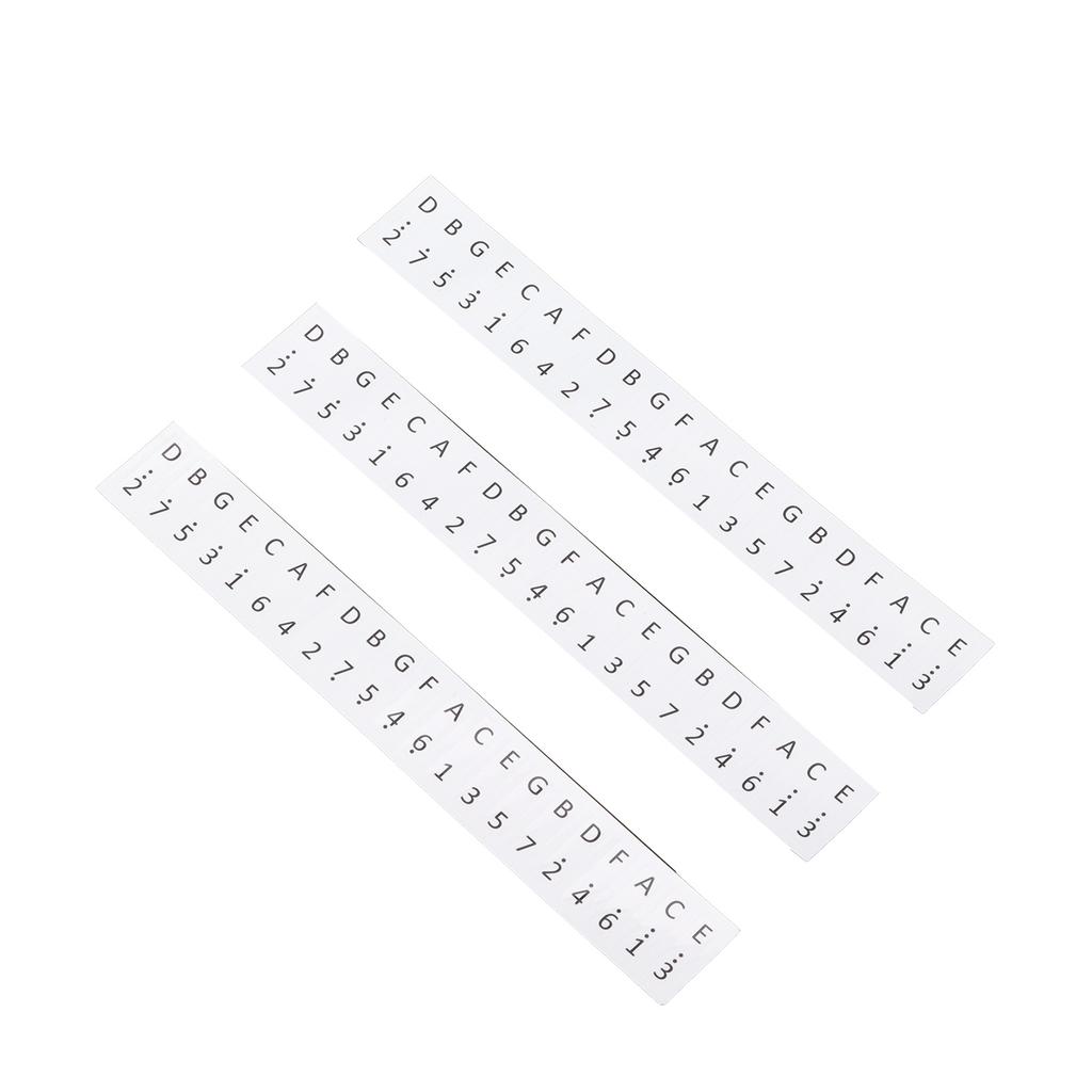 3Pcs Keys Stickers 17‑Key Kalimba Staff Labels Thumb Piano Button Musical Note Decoration
