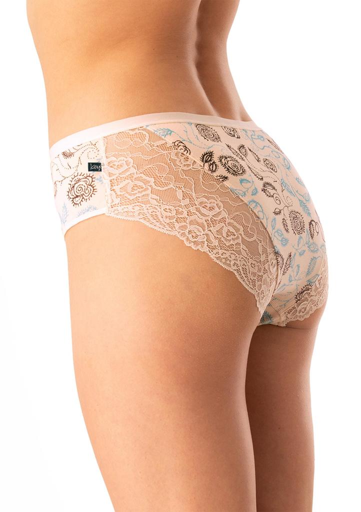 Figi damskie bawełniane (2pack) klasyczne z koronką LPC 590 Key