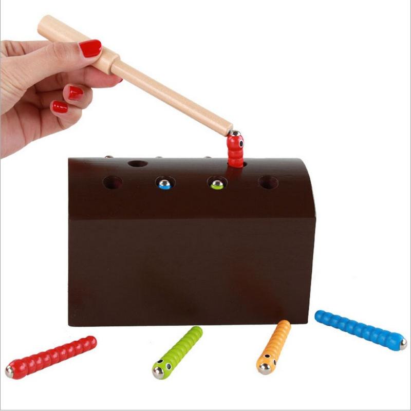 Bug-catching Game DN01 - A Wooden Early Education Toy for Children Aged 3-6, Designed To Enhance Their Hand-eye Coordination Skills.