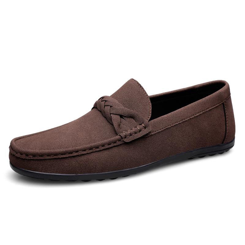 

Vintage Loafers Shoes For Men Boat Shoes 2025 Summer Business Leather Black Man Moccasins Mens Driving Casual Shoe Slip On Flats 38