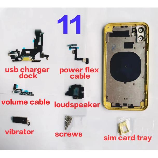 Miglior Guscio Posteriore OEM Per iPhone 13 Pro Max 12 Mini 14 Pro 11 Con Cavo di Ricarica + Bobina di Ricarica Wireless NFC + Cavo Flessibile