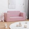 VidaXL 2-Seater Children's Sofa Bed, Daybed with Backrest and Armrests, Guest Bed for Toddlers Room 357039