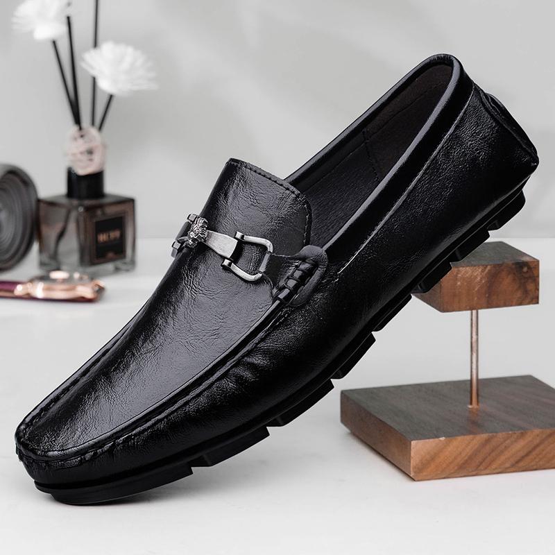 Leisure Walk Slip on Falts Male Walking Shoes Handmade Comfy Mens Loafers Fashion Casual Shoes New Man Driving Flats Moccasins