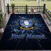 Χαλί με Εκτύπωση Προσαρμοσμένου Κειμένου Sheffield Wednesday FC Αντιολισθητικό Χαλί Δαπέδου Για Διακόσμηση Δωματίου Σπιτιού