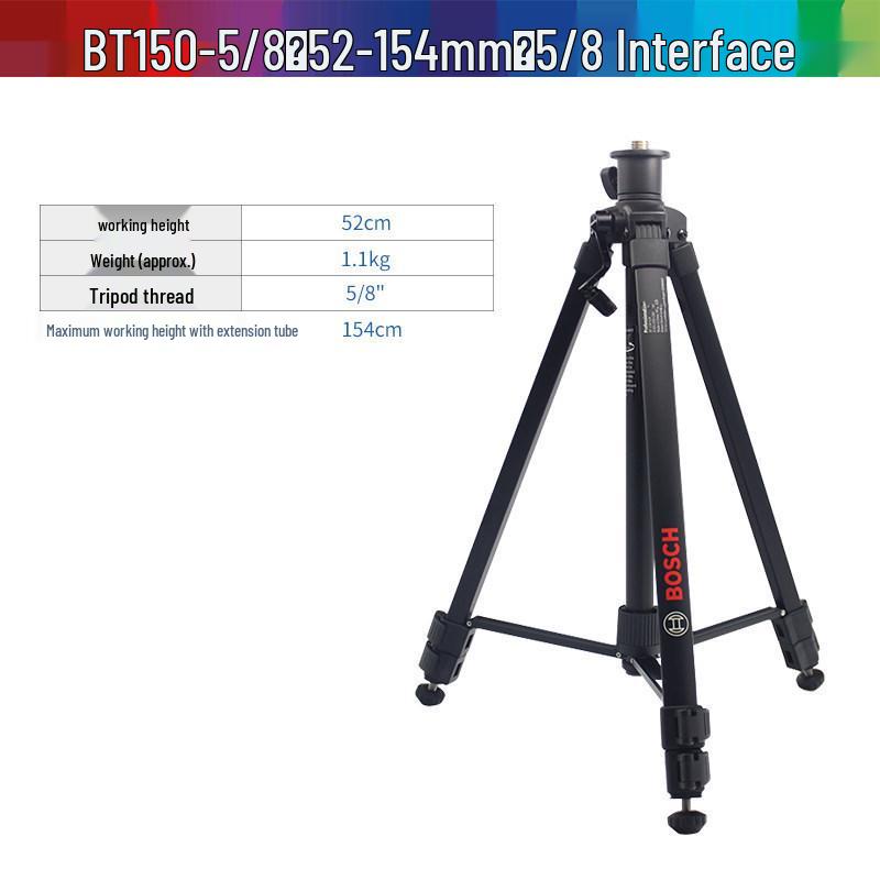 

Bosch BT150 Tripod 5/8 for Rangefinder & 1/4 Line Level Instrument 52-154mm.