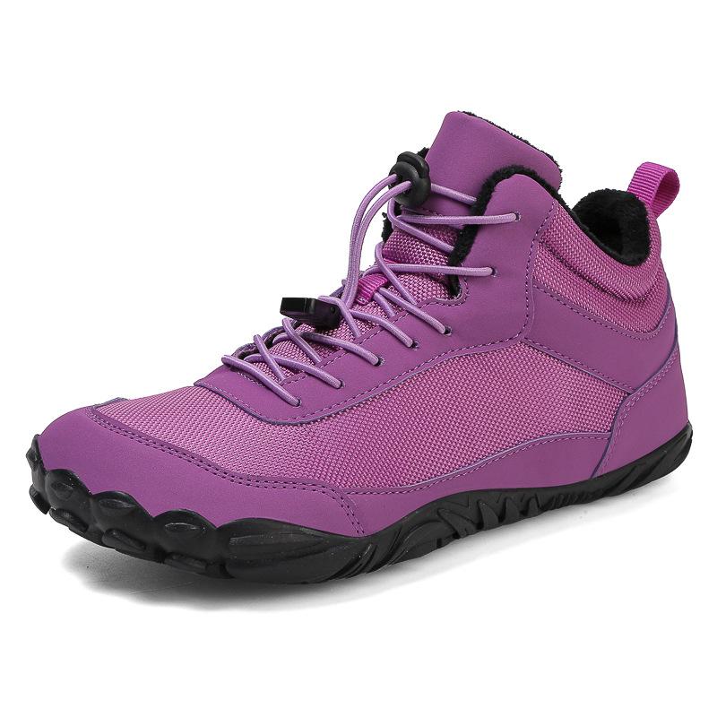 Men's and Women's Waterproof Five-Finger Snow Boots with Velvet Lining for Autumn and Winter Mountaineering